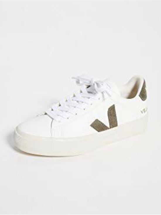 Veja Shoes - Veja Women's Campo Sneakers, Extra White/Khaki, 10